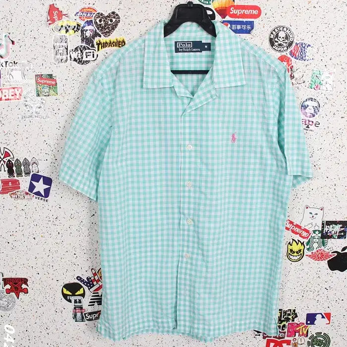 [BUNJANG] Polo Ralph Lauren Mint Check Shirt Men&