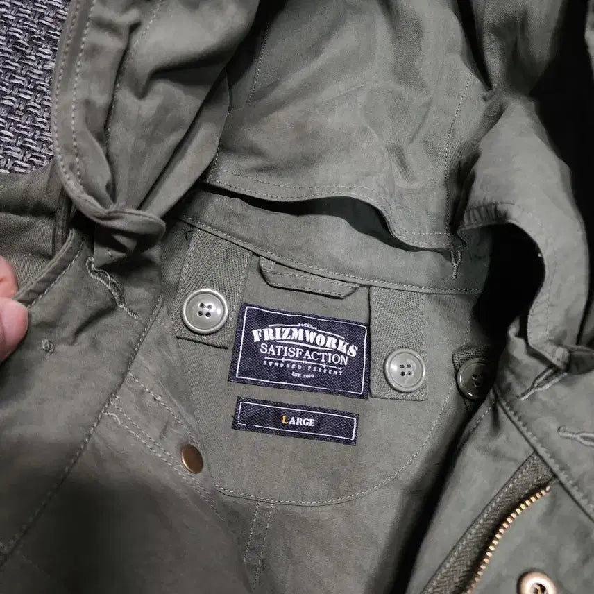 [BUNJANG] Prism Works Fishtail Jacket / 프리즘웍스 후드 야상 피쉬테일 자켓  L사이즈