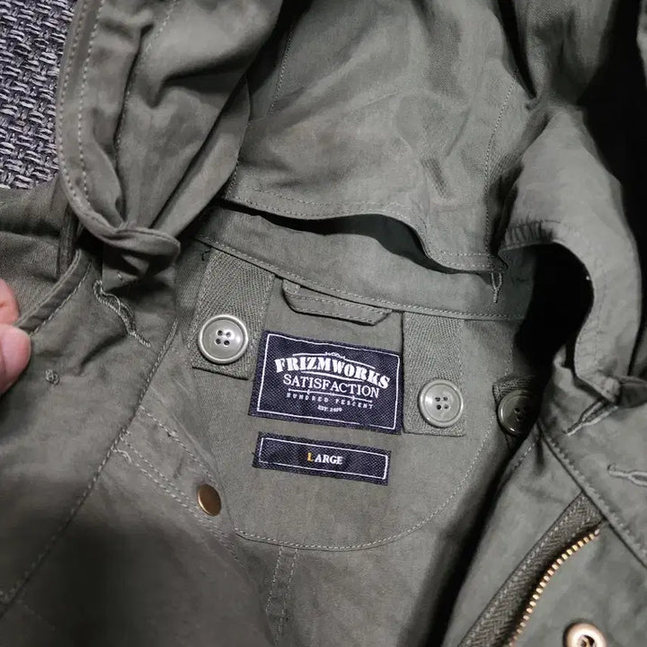 [BUNJANG] Prism Works Fishtail Jacket / 프리즘웍스 후드 야상 피쉬테일 자켓  L사이즈