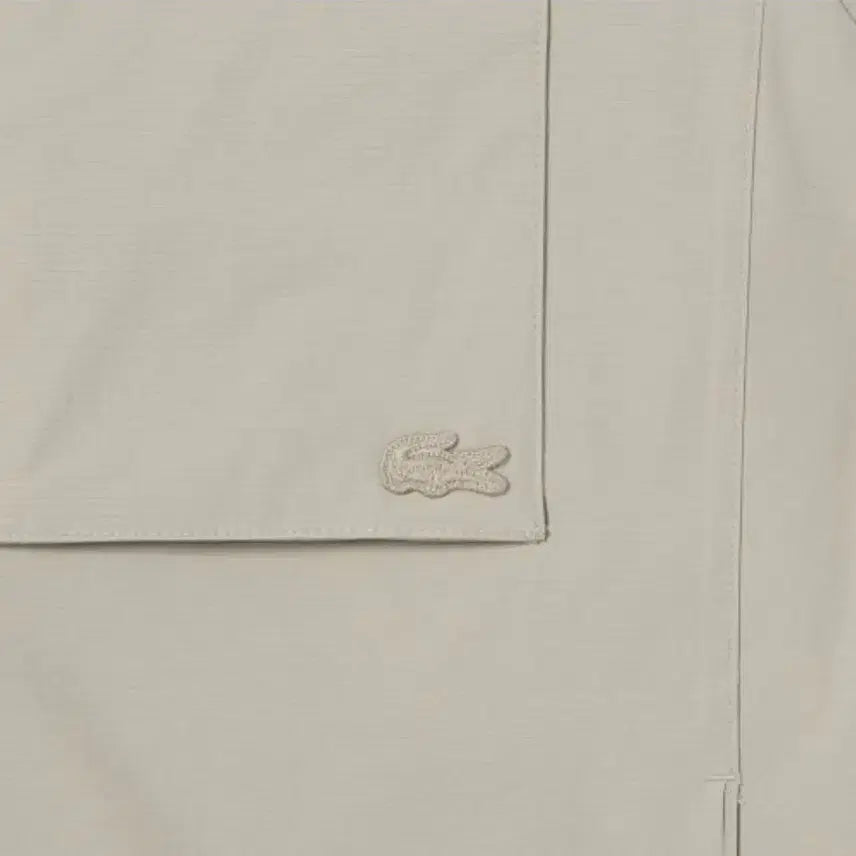 [BUNJANG] Lacoste Cotton Blend Harrington Jacket Beige / 라코스테 셔츠형 블루종 자켓 베이지