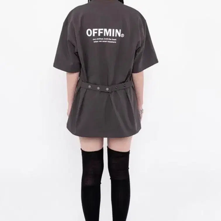 [BUNJANG] Offmin Sliket Snap Zipper Short Sleeve T-Shirt / 실켓 스냅 지퍼 반팔 티셔츠