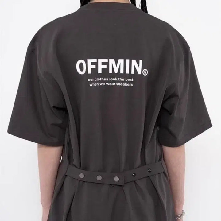 [BUNJANG] Offmin Sliket Snap Zipper Short Sleeve T-Shirt / 실켓 스냅 지퍼 반팔 티셔츠