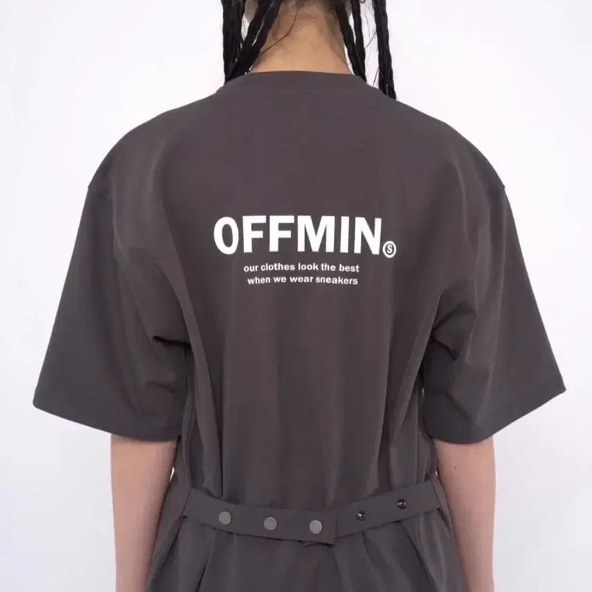 [BUNJANG] Offmin Sliket Snap Zipper Short Sleeve T-Shirt / 실켓 스냅 지퍼 반팔 티셔츠