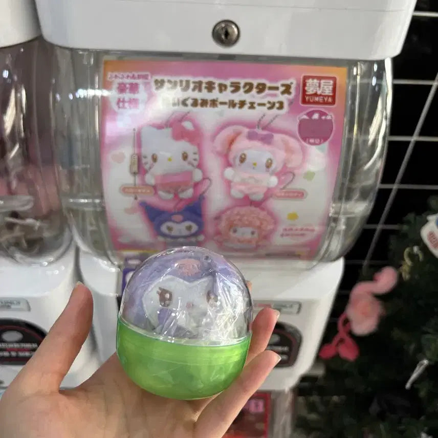 [BUNJANG] Sanrio Characters Kuromi Plush Mascot 3rd Edition Capsule Toy / (쿠로미) 산리오 캐릭터즈 봉제인형 마스코트 3탄 캡슐토이 가챠 쿠로미