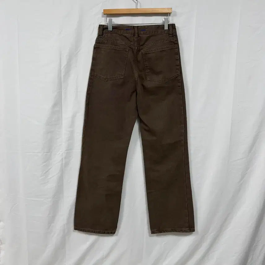 [BUNJANG] KUHO PLUS Wide Leg Washed Denim Pants Brown / 구호플러스 일자핏 브라운 와이드 워싱 데님 팬츠