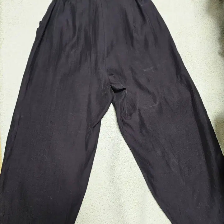 [BUNJANG] Natural Dyeing Silk Lingerie Wide Banding Pants / 천연염색 인견 와이드 밴딩 바지