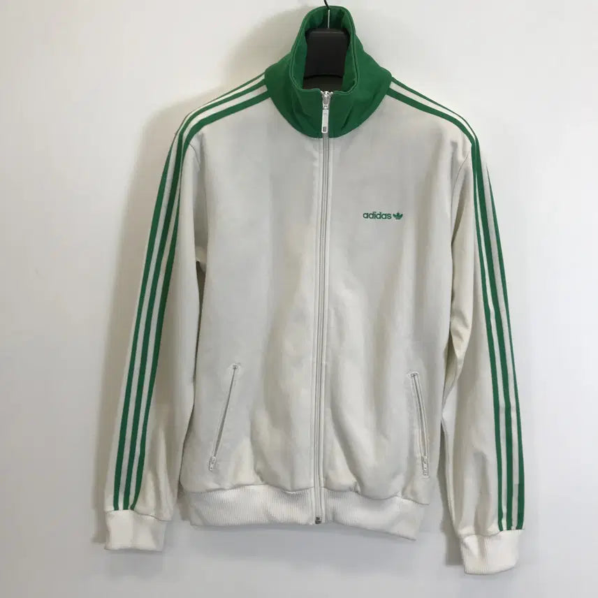 [BUNJANG] Adidas Beckenbauer Tiptap Jersey White Green / 아디다스 베켄바우어 TIPTAP 져지 화이트그린 [M]