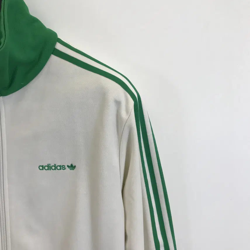 [BUNJANG] Adidas Beckenbauer Tiptap Jersey White Green / 아디다스 베켄바우어 TIPTAP 져지 화이트그린 [M]