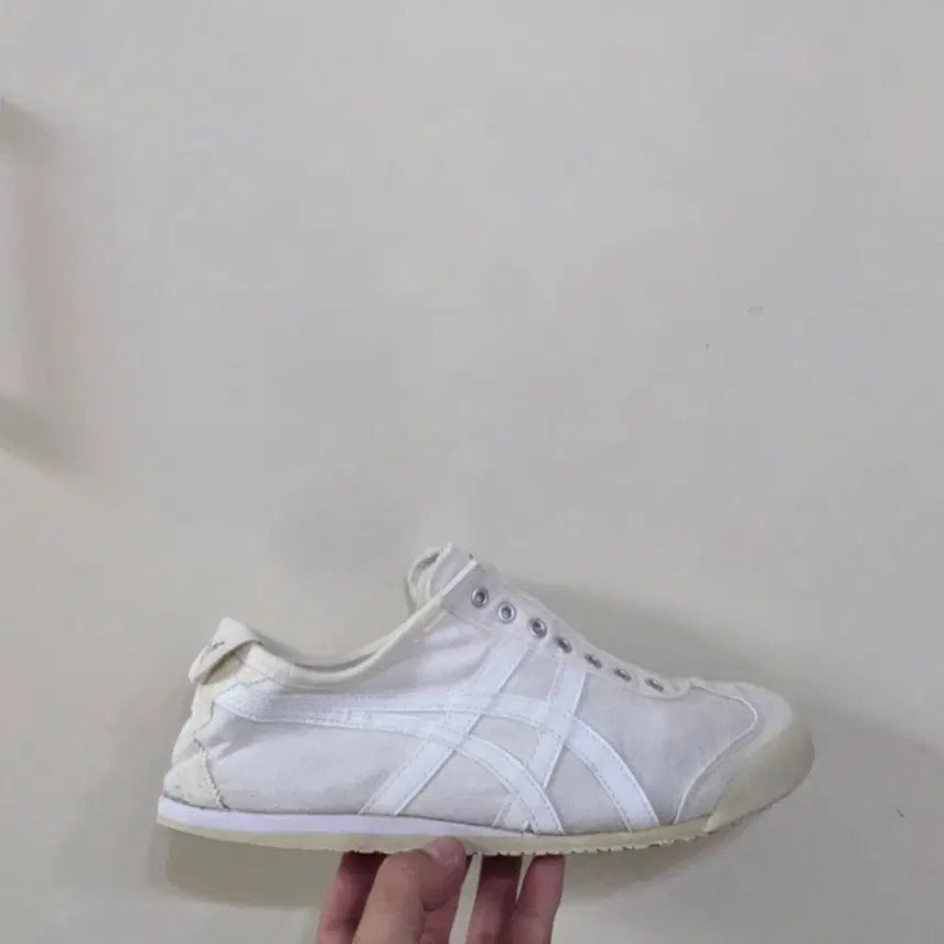 [BUNJANG] Onitsuka Tiger Mexico 66 Slip-On Triple White Canvas / [275] 오니츠카타이거 멕시코66 슬립온 트리플화이트ㅡ최저가