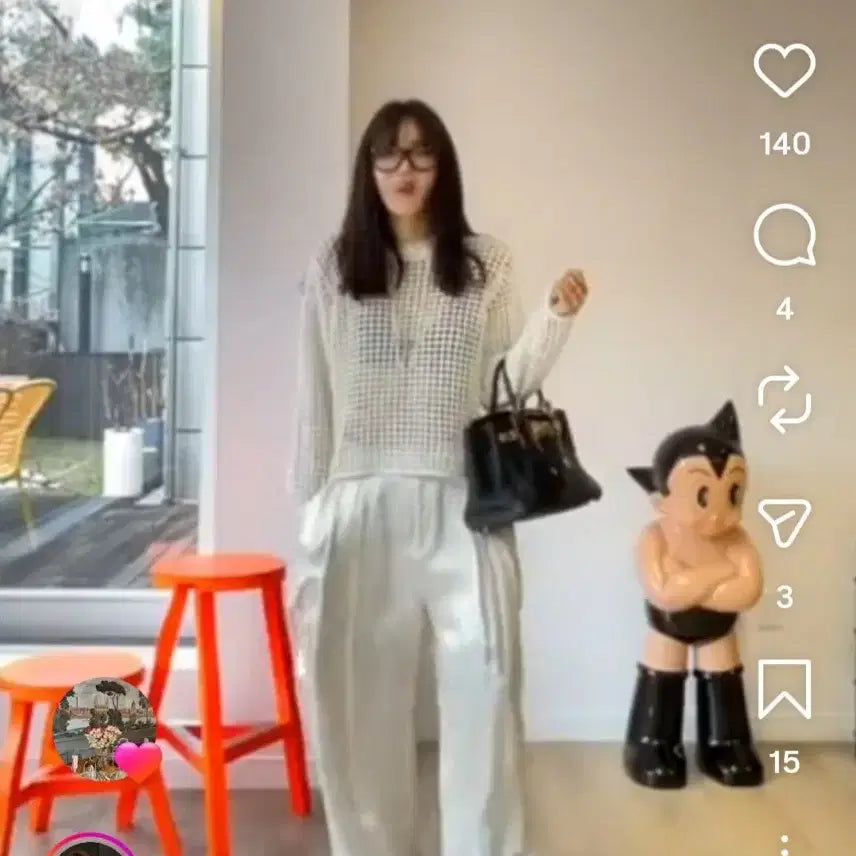 [BUNJANG] Number Project Crochet Knit Top / 넘버프로젝트 크로셰 니트