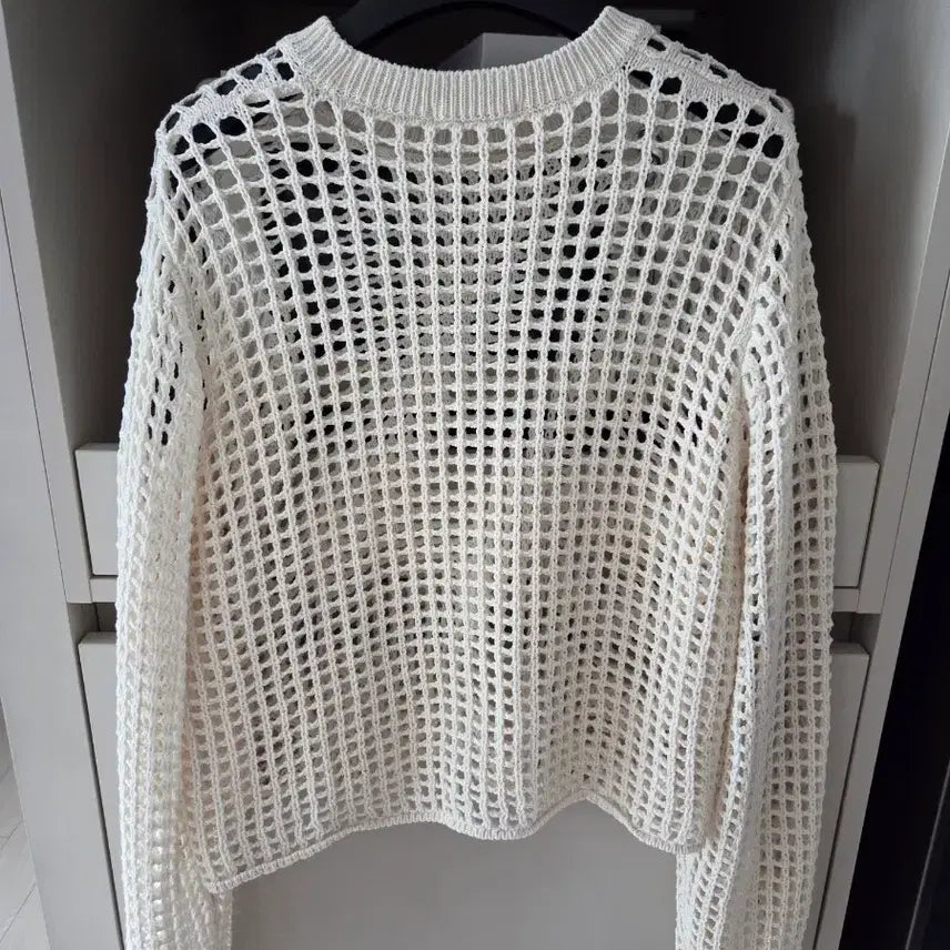 [BUNJANG] Number Project Crochet Knit Top / 넘버프로젝트 크로셰 니트