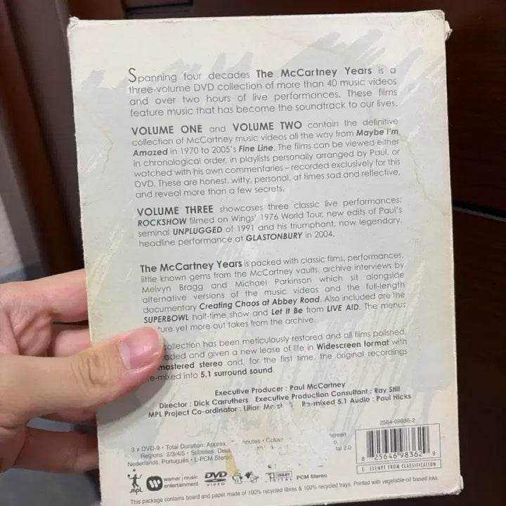 [BUNJANG] Paul McCartney DVD Music Videos &amp; Live Performance / 폴매카트니 희귀dvd