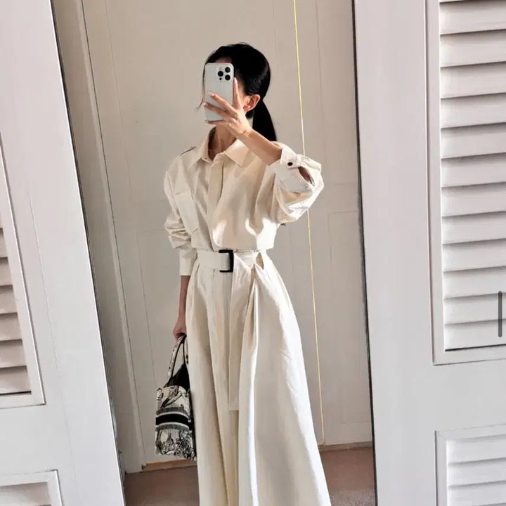 [BUNJANG] Lightme Trench Dress / Lightme 라이트미 트렌치 원피스