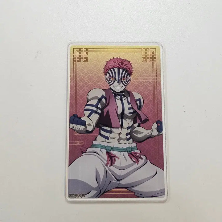 [BUNJANG] Demon Slayer Akaza Acrylic Card / 귀멸의칼날 아카자 아크릴 카드 귀칼  굿즈