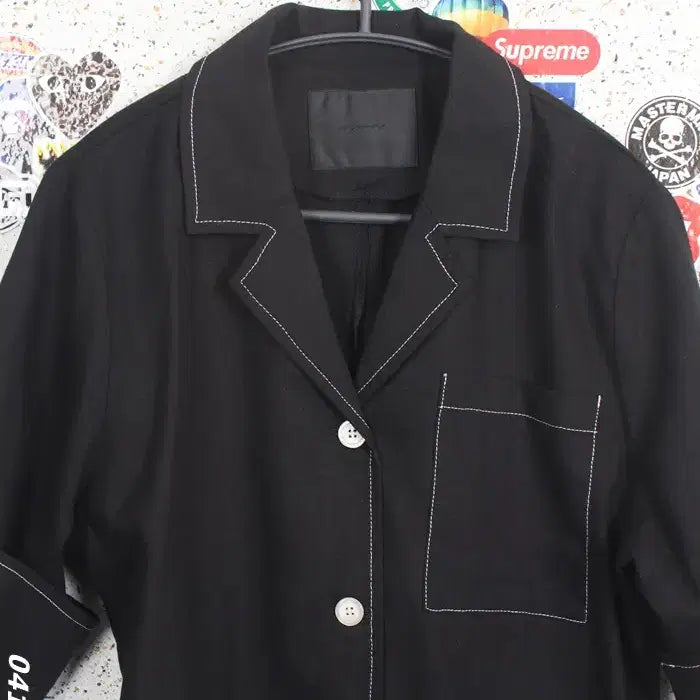 [BUNJANG] YookYookGirls Stitch Jacket BK / 여성F / 육육걸즈 스티치 자켓 BK 34-18