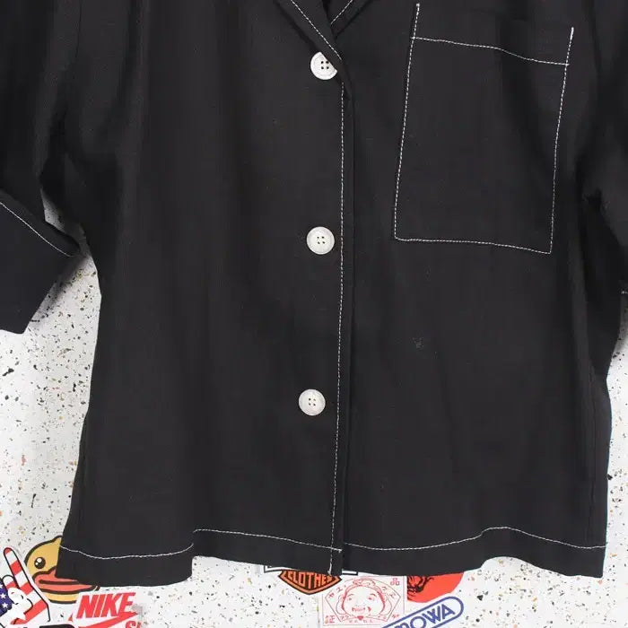 [BUNJANG] YookYookGirls Stitch Jacket BK / 여성F / 육육걸즈 스티치 자켓 BK 34-18
