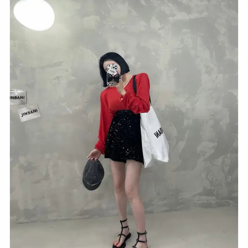[SOLD OUT] 진바니 제작 스팽글 반바지