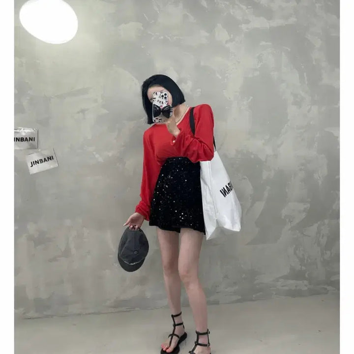 [SOLD OUT] 진바니 제작 스팽글 반바지