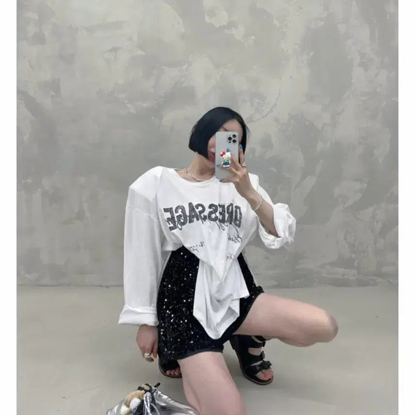 [SOLD OUT] 진바니 제작 스팽글 반바지