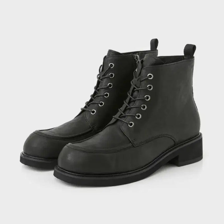 [BUNJANG] Sak Hyung x Romantic Move U-Tip Boots Washed Black R25M410 / [삭형x로맨틱무브] 새상품 유팁 키높이 부츠 R25M410 (워싱블랙)