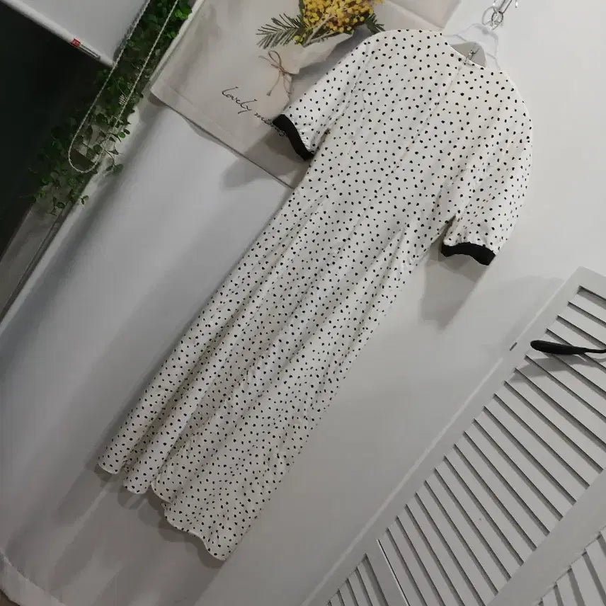[BUNJANG] ANDYOU Dot Pattern Long Dress / 비에이유바이브라앤드앤유.도트 패턴롱 원피스(1)    55.사용감없음