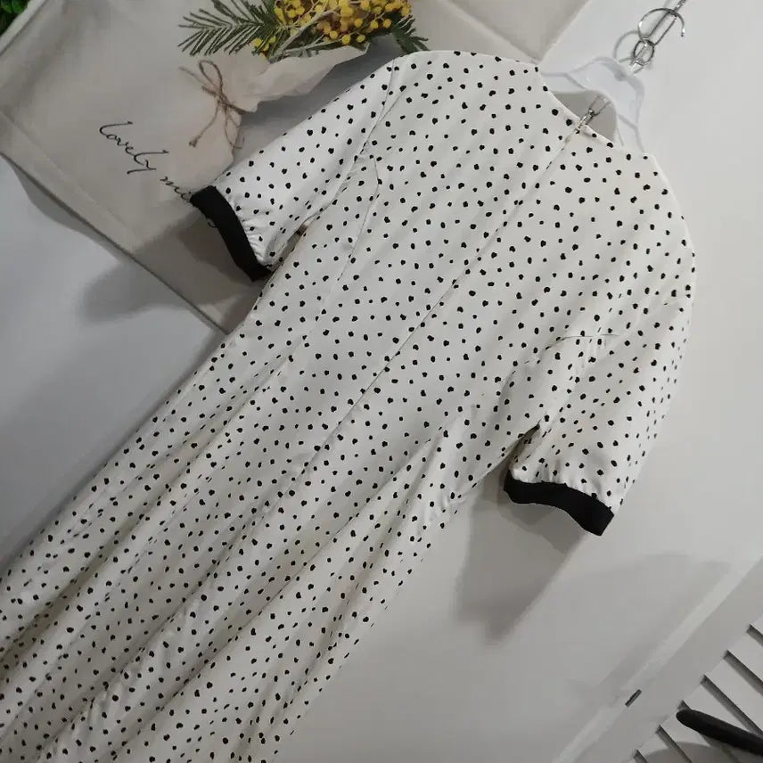 [BUNJANG] ANDYOU Dot Pattern Long Dress / 비에이유바이브라앤드앤유.도트 패턴롱 원피스(1)    55.사용감없음