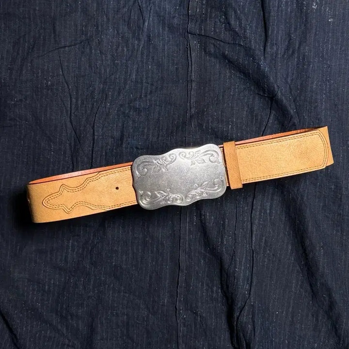 [BUNJANG] Polo Ralph Lauren Western Leather Belt / 00-10s 폴로 랄프로렌 레더 웨스턴 벨트 S