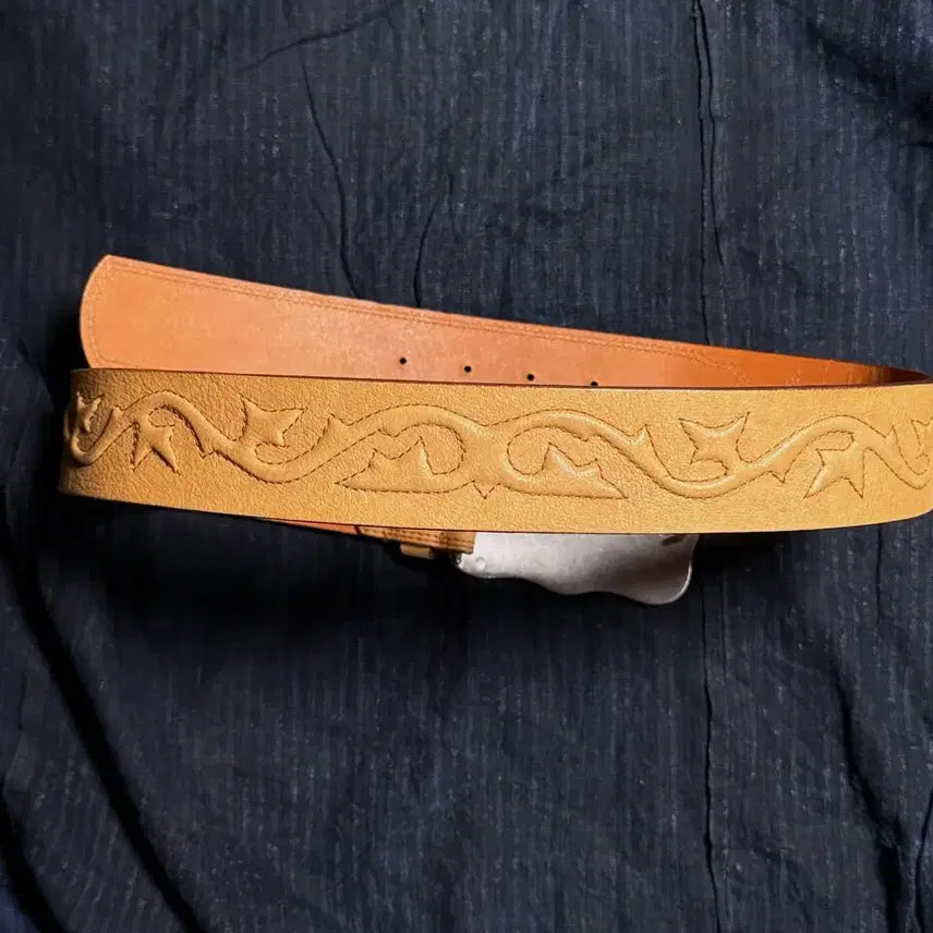 [BUNJANG] Polo Ralph Lauren Western Leather Belt / 00-10s 폴로 랄프로렌 레더 웨스턴 벨트 S