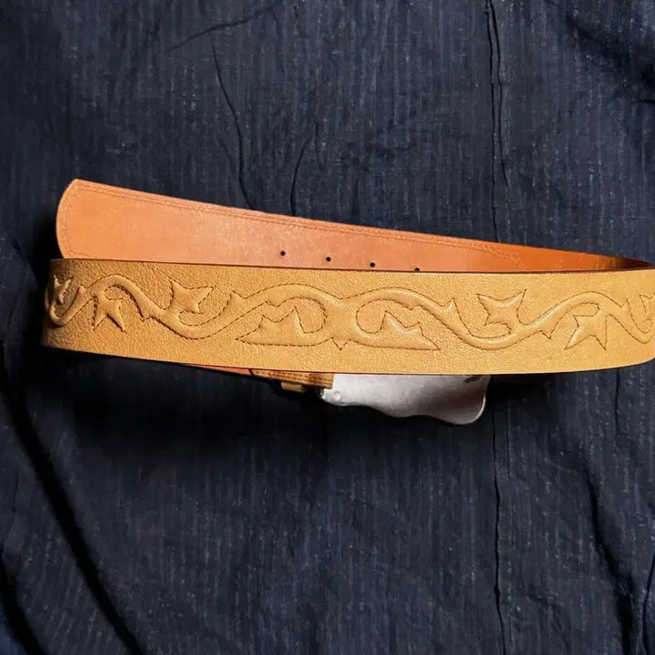 [BUNJANG] Polo Ralph Lauren Western Leather Belt / 00-10s 폴로 랄프로렌 레더 웨스턴 벨트 S