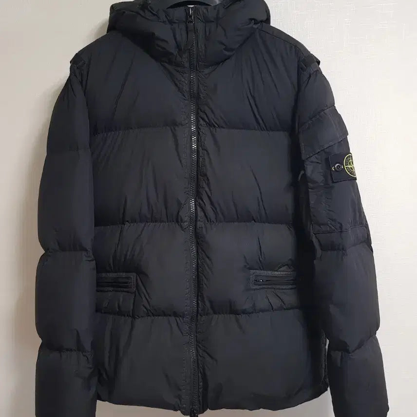 [BUNJANG] Stone Island Crinkle Reps Hooded Puffer Jacket / 스톤아일랜드 22FW크링클랩스 후드패딩
