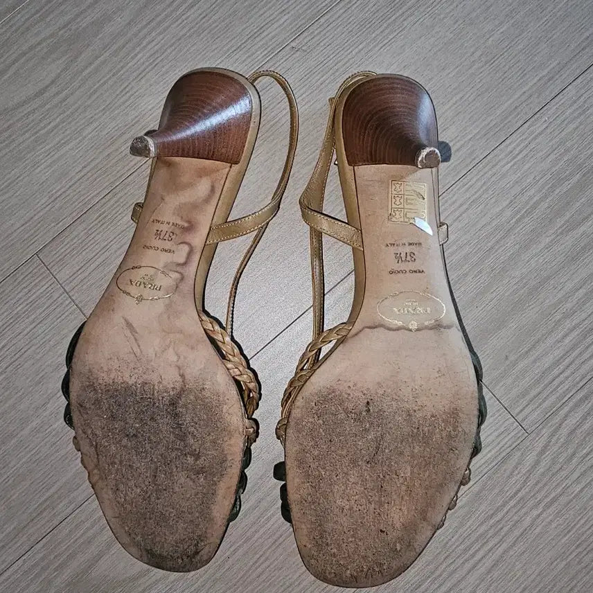 [BUNJANG] Prada Woven Strap Sandals / 프라다 우븐 스트랩 샌들