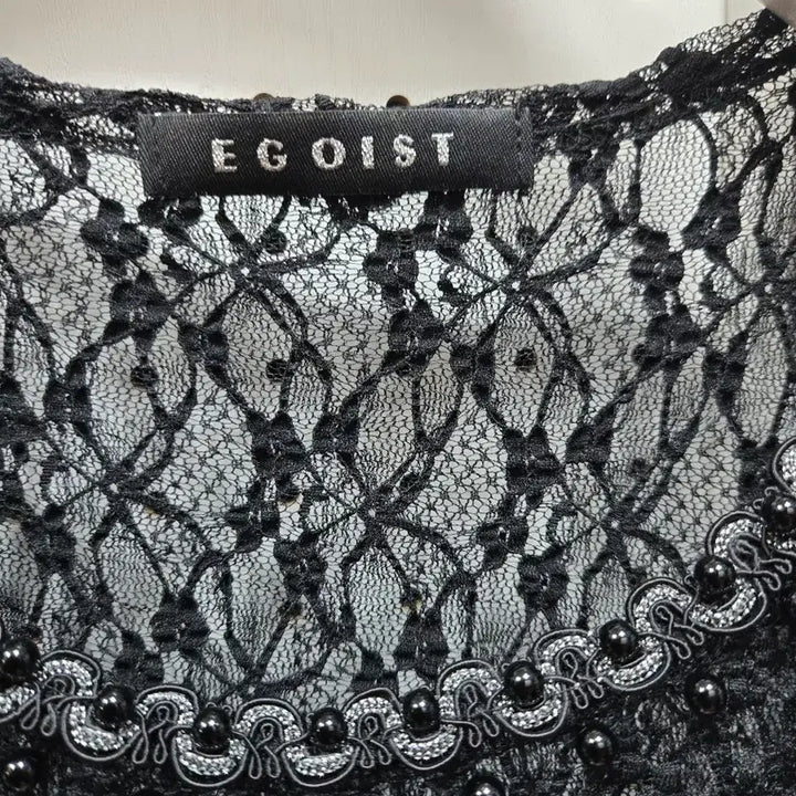 [BUNJANG] EGOIST Black Lace Blouse / (1446)EGOIST 에고이스트 블랙 레이스 블라우스
