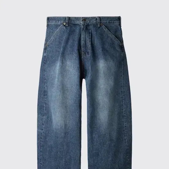 [SOLD OUT] 해칭룸 와이드커브진 블루