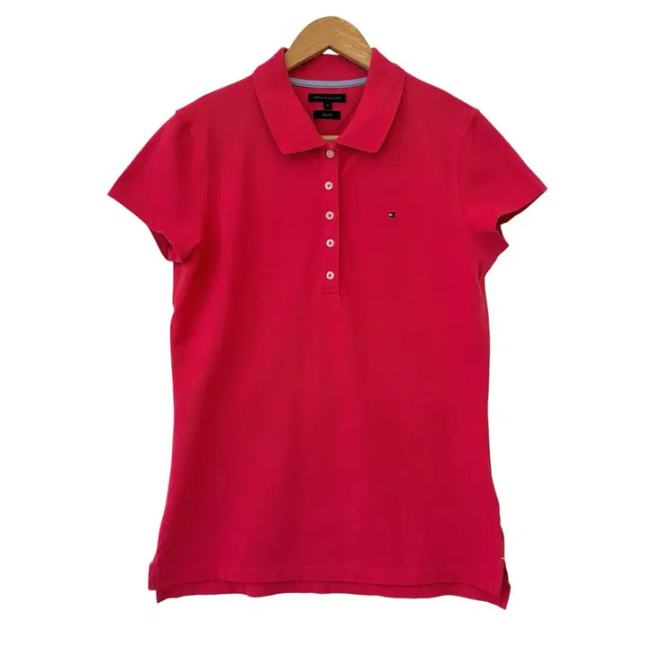 [BUNJANG] Tommy Hilfiger Short Sleeve Polo Shirt Pink Size M / 타미 반팔 카라티 핑크 M 정품
