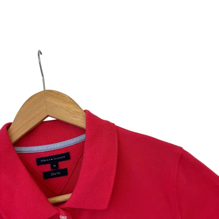 [BUNJANG] Tommy Hilfiger Short Sleeve Polo Shirt Pink Size M / 타미 반팔 카라티 핑크 M 정품