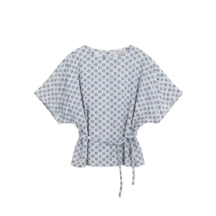 [SOLD OUT] 여성S/ 써스데이아일랜드 뒷밴딩 잔꽃 블라우스
