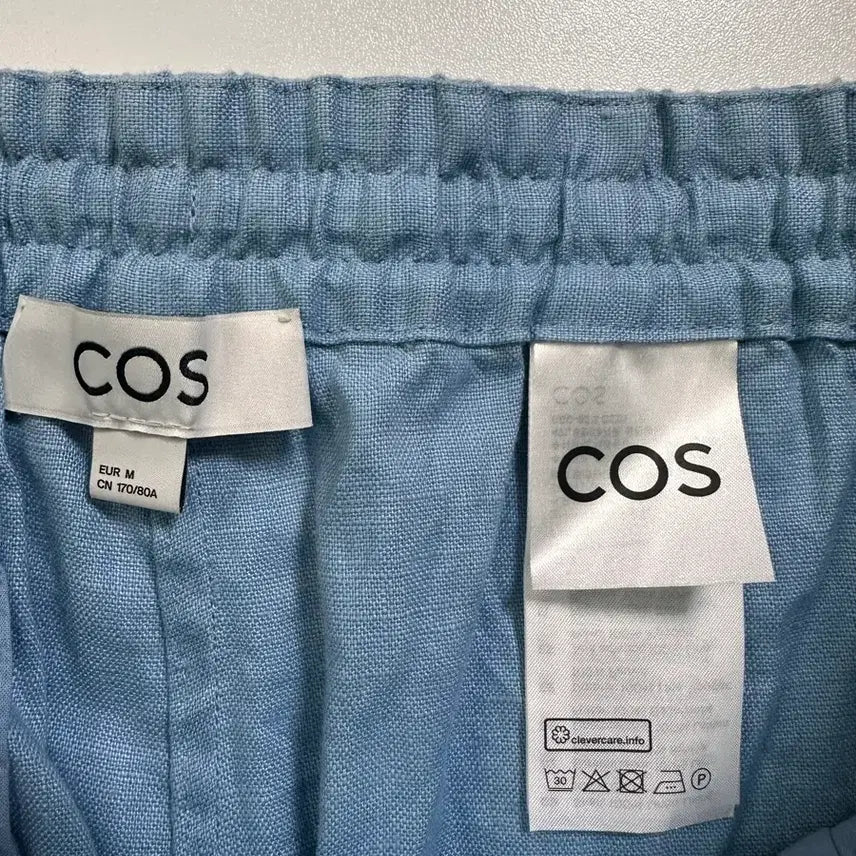 [BUNJANG] COS Linen 100% Shorts Blue M Unisex / 코스 린넨 100% 반바지 블루 M 남녀공용 컨디션 좋아요