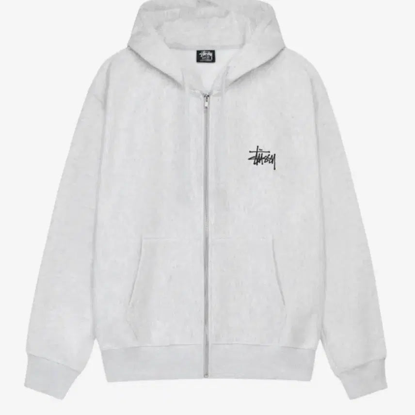 [BUNJANG] Stussy Basic Hoodie Gray S / 스투시 베이직 후드집업 그레이 s