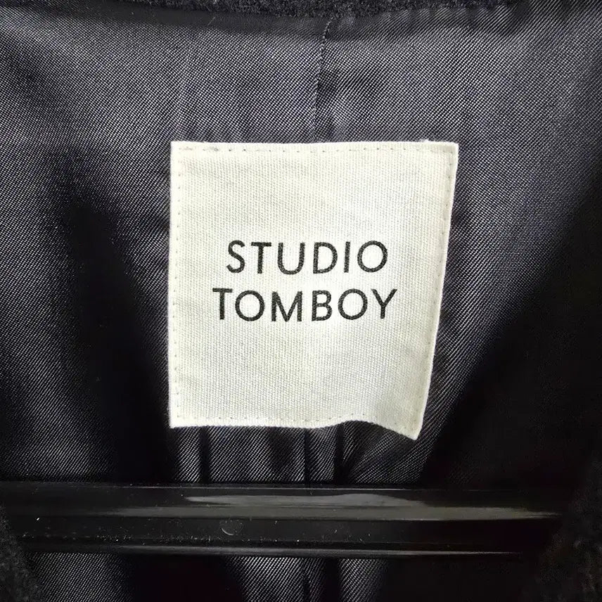[BUNJANG] Studio Tomboy Black Cashmere Coat / 스튜디오 톰보이 블랙 캐시미어 코트 (1967)