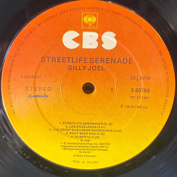 [SOLD OUT] (수입중고LP-팝) Billy Joel -Streetlife Serena