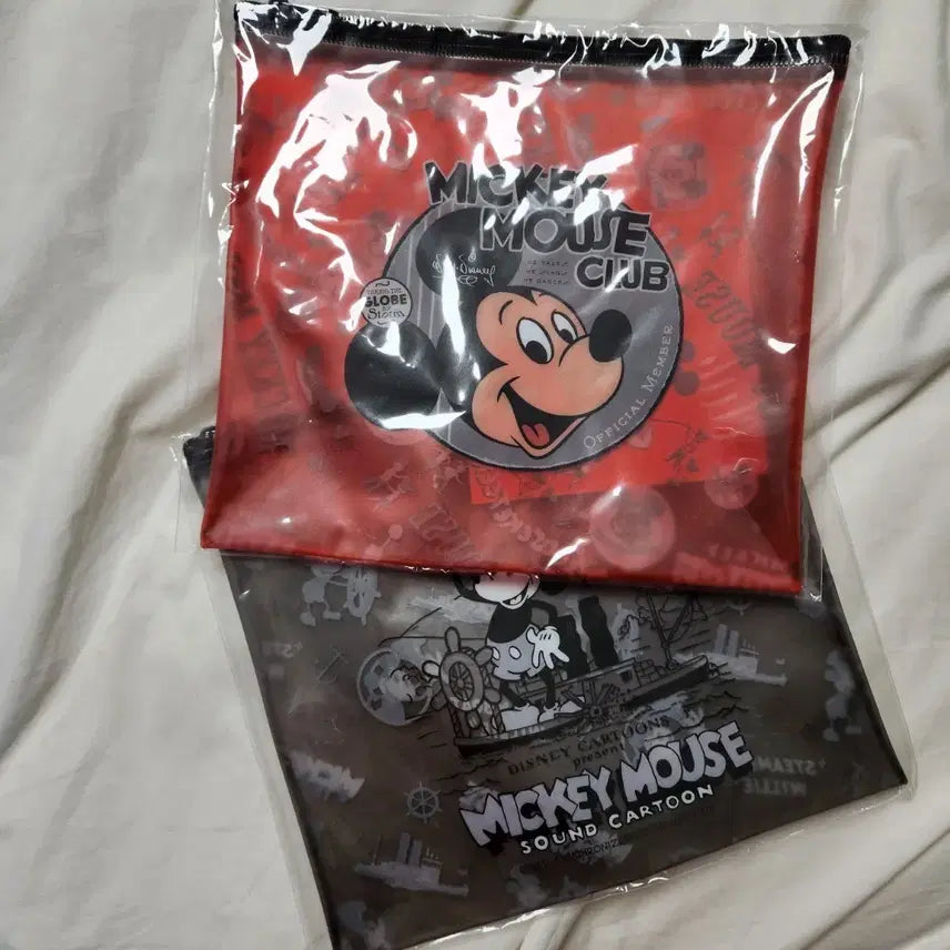 [BUNJANG] Disney 100th Anniversary Mickey Mouse Happy Lottery E Prize Pouch Bundle Set / 디즈니 100주년 미키마우스 해피쿠지 E상 파우치 일괄