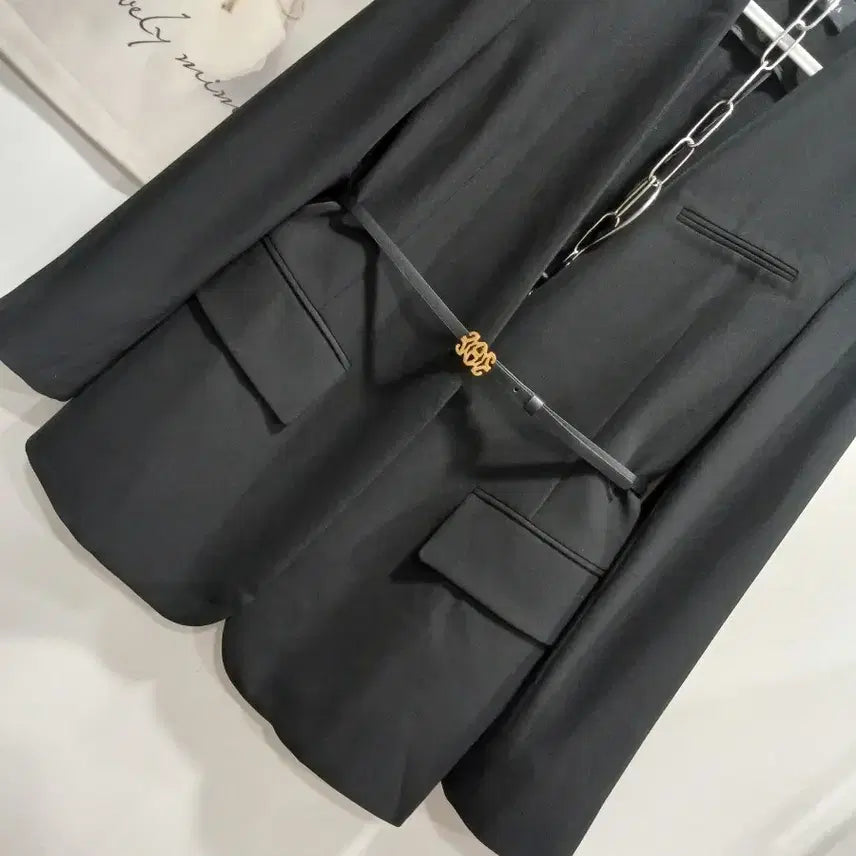 [BUNJANG] Valencia Italian Fabric Collarless Jacket / 발렌시아. (이태리원단)노카라 자켓 55.사용감없음