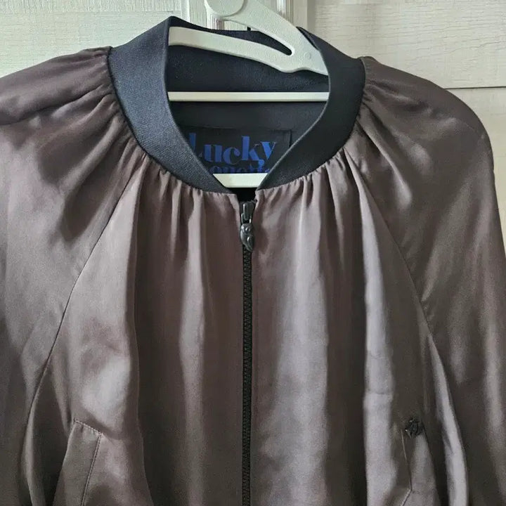 [BUNJANG] Lucky Chouette Brown Shantung Jumper / 럭키슈에뜨 점퍼