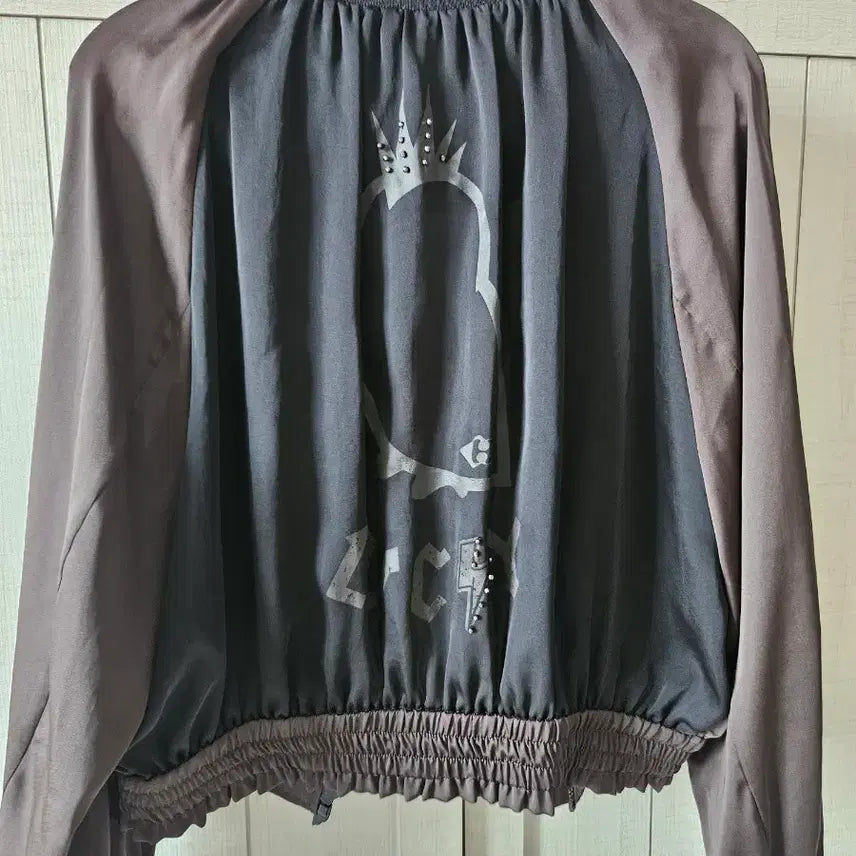 [BUNJANG] Lucky Chouette Brown Shantung Jumper / 럭키슈에뜨 점퍼