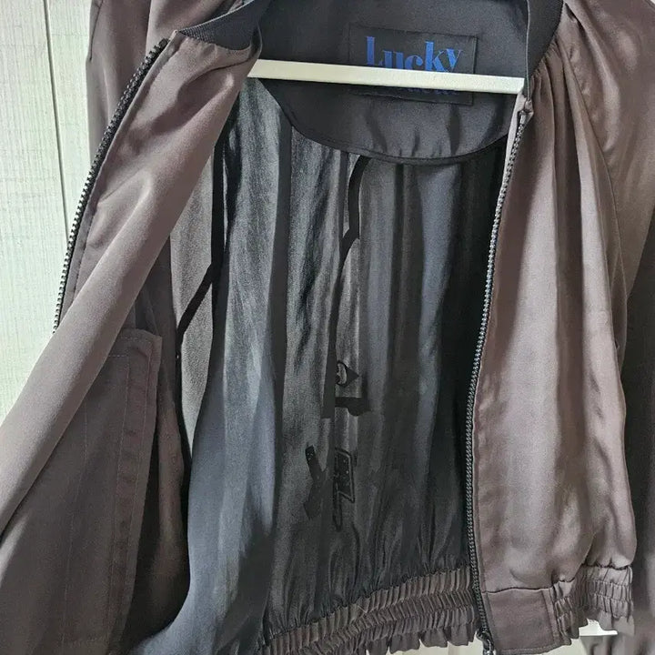 [BUNJANG] Lucky Chouette Brown Shantung Jumper / 럭키슈에뜨 점퍼