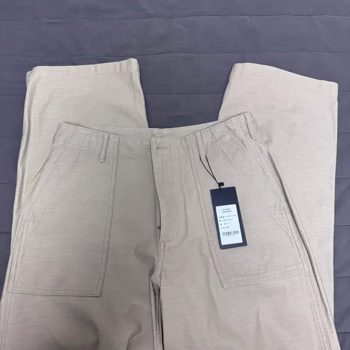 [BUNJANG] MUDIDI Wide Fatigue Pants Beige 32 / 무탠다드 와이드 퍼티그 팬츠 베이지 32 판매