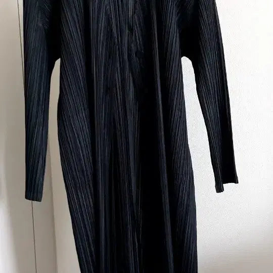 [BUNJANG] Pleats Please Black Long Cardigan / 플리츠플리즈 블랙 롱가디건
