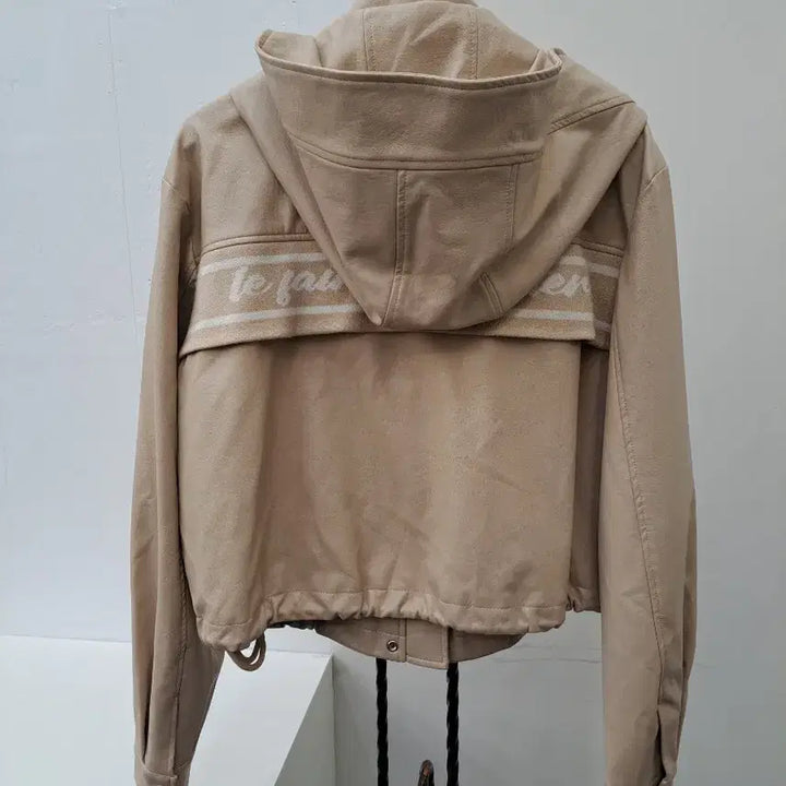 [BUNJANG] Egoist Hooded Short Jacket (Faux Leather) / 에고이스트 후드숏자켓(인조가죽) 66