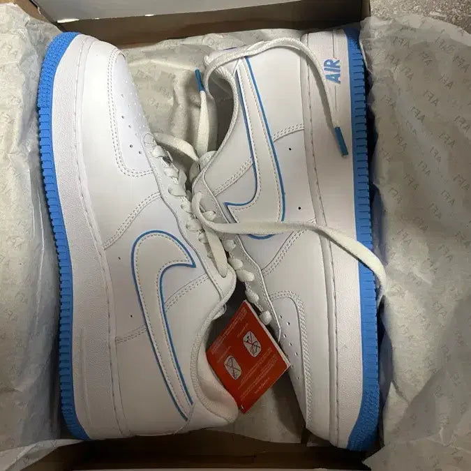 [BUNJANG] Nike Air Force University Blue Sneakers / 나이키 에어포스 유니버시티 블루 270