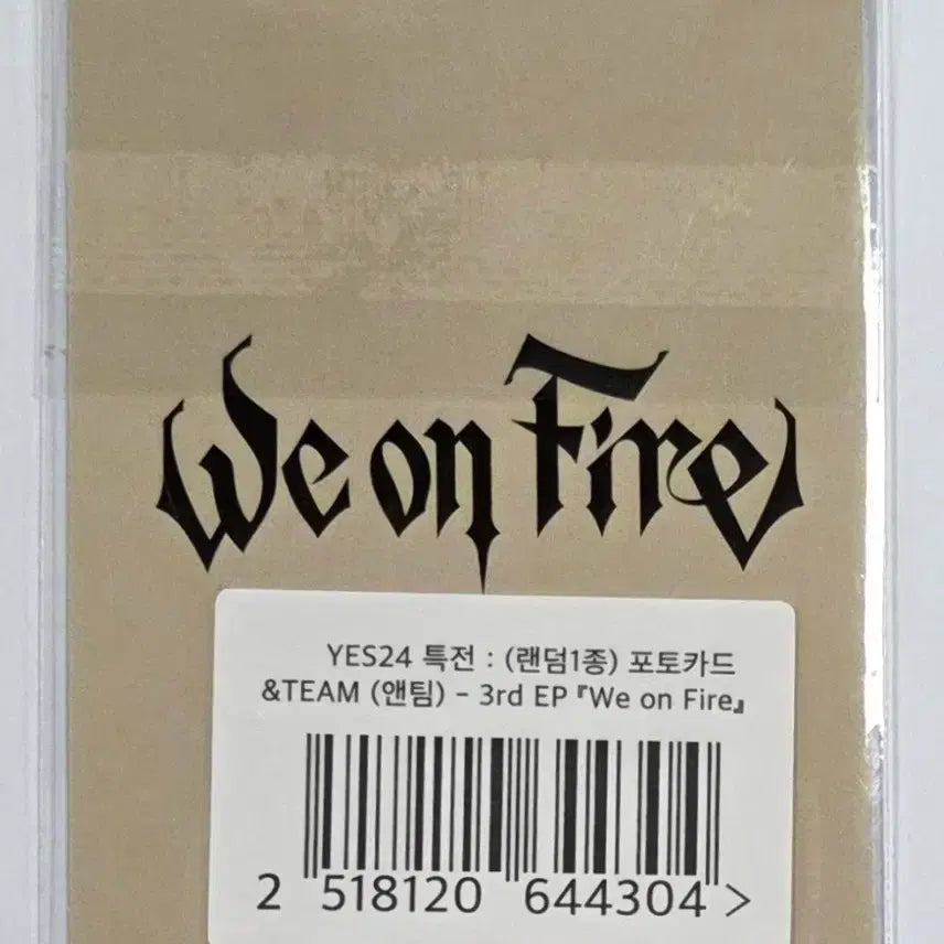 [BUNJANG] &amp;TEAM Maki We on Fire Yes24 POB Photocard / &amp;TEAM 앤팀 마키 We on Fire Yes24 특전포카